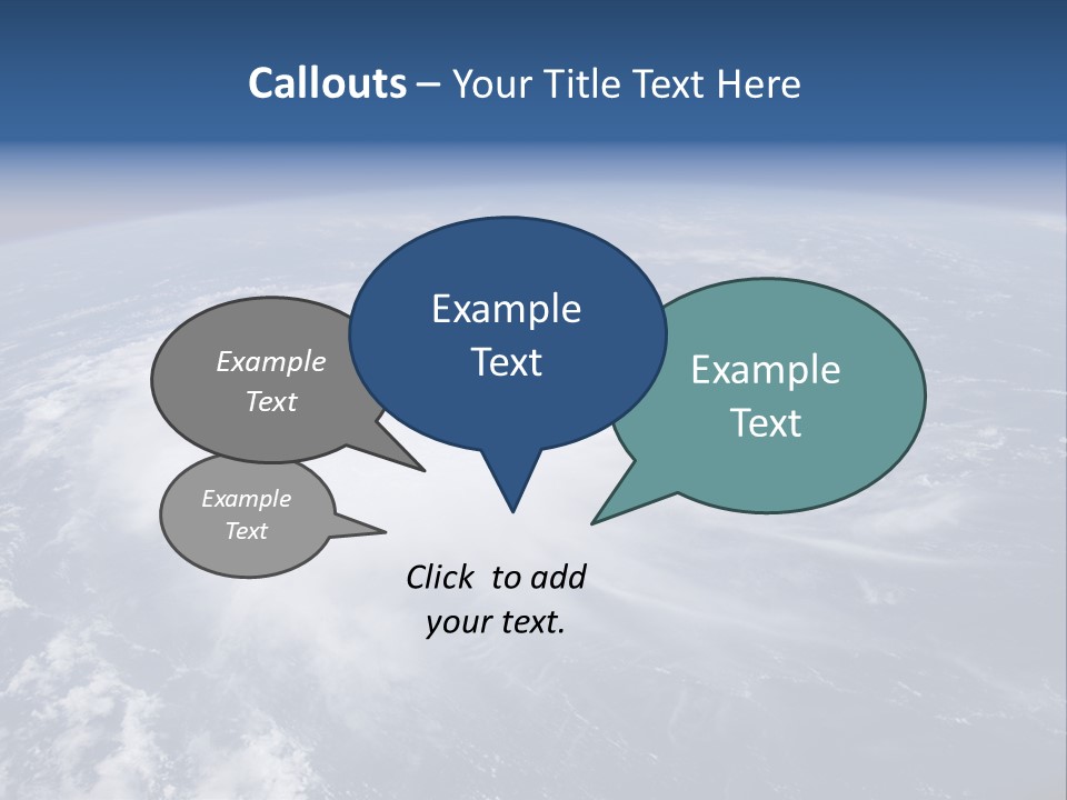 View From Space Of A Giant Hurricane Over The Ocean With Moon In Background. PowerPoint Template