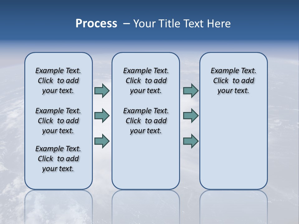 View From Space Of A Giant Hurricane Over The Ocean With Moon In Background. PowerPoint Template