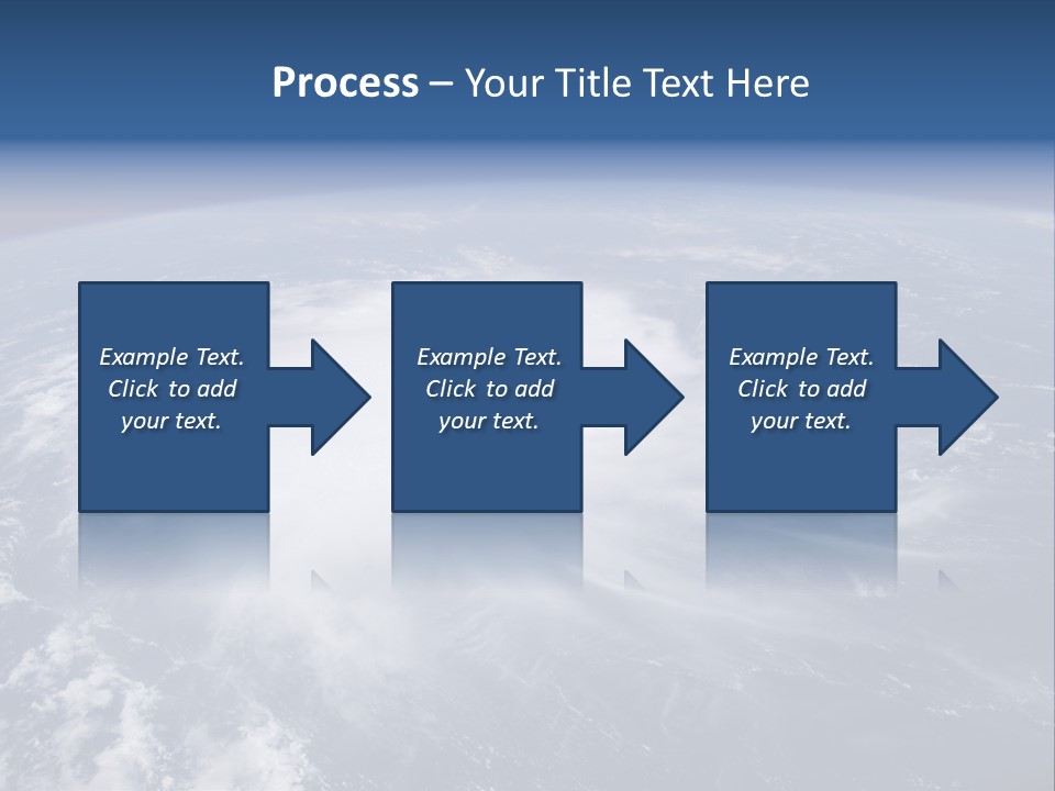 View From Space Of A Giant Hurricane Over The Ocean With Moon In Background. PowerPoint Template