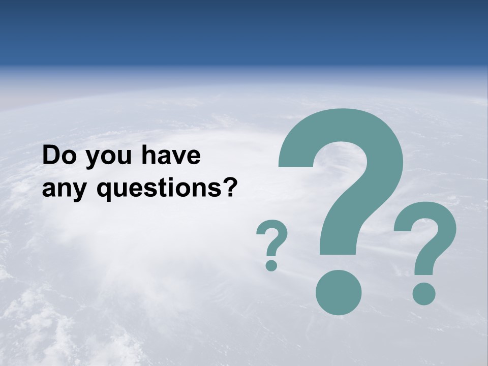 View From Space Of A Giant Hurricane Over The Ocean With Moon In Background. PowerPoint Template