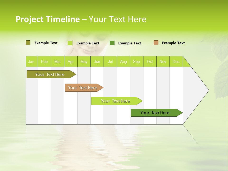 Pretty Blond Woman Relaxing In The Whirlpool PowerPoint Template