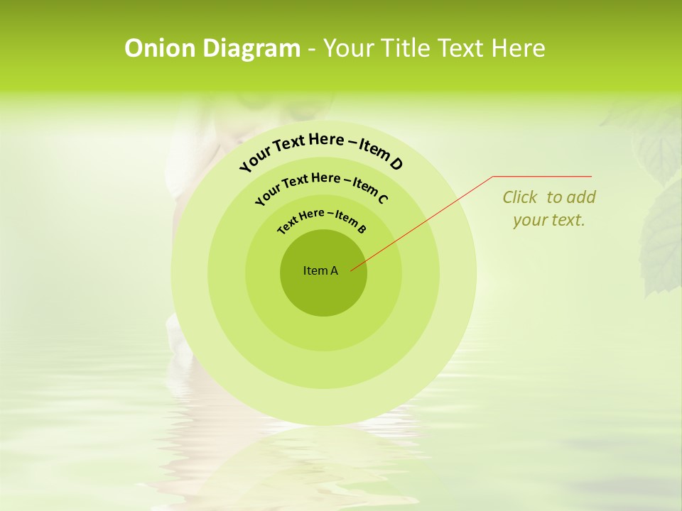 Pretty Blond Woman Relaxing In The Whirlpool PowerPoint Template