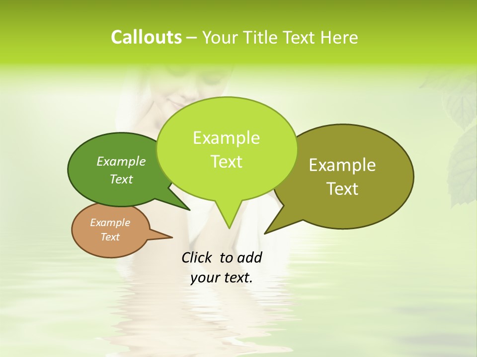 Pretty Blond Woman Relaxing In The Whirlpool PowerPoint Template