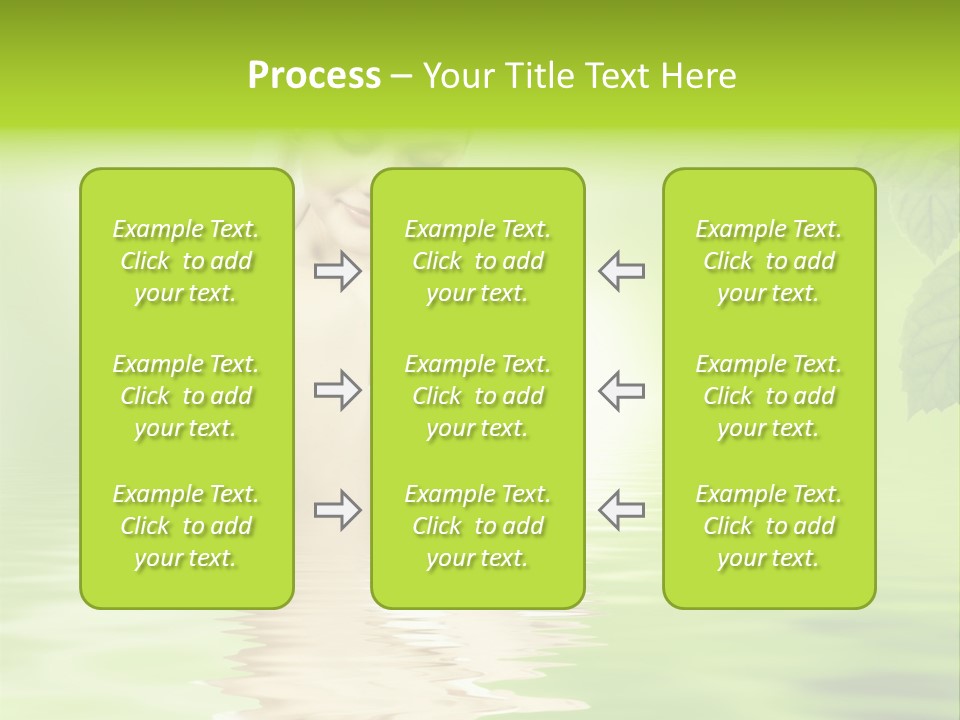 Pretty Blond Woman Relaxing In The Whirlpool PowerPoint Template