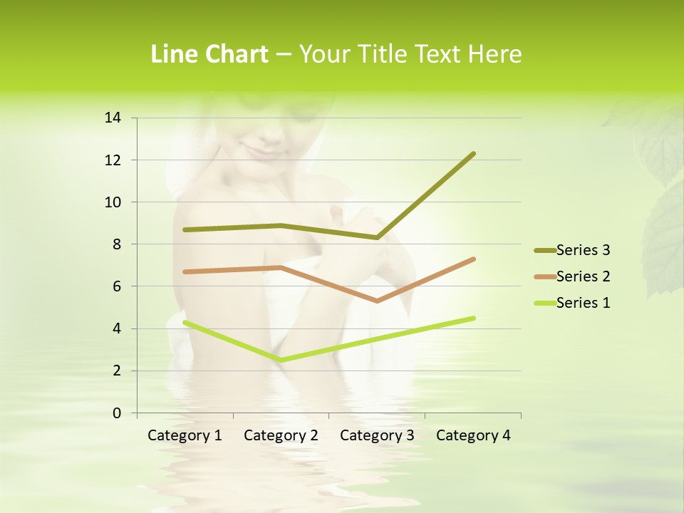 Pretty Blond Woman Relaxing In The Whirlpool PowerPoint Template