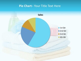 Bath Time - Bottle Of Soap, Sponge And Towels PowerPoint Template