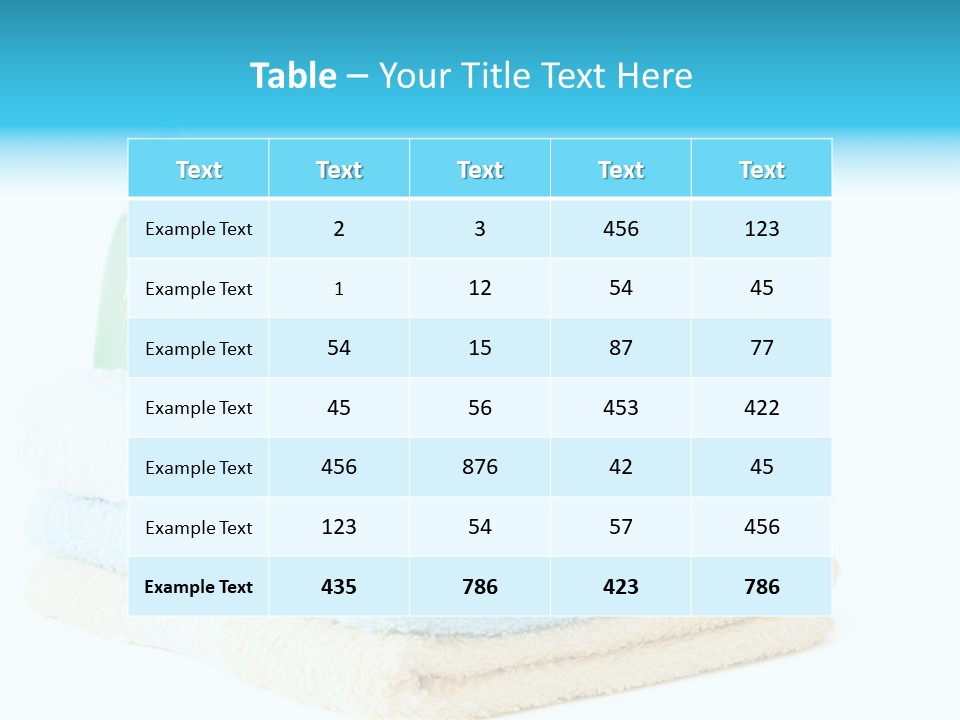 Bath Time - Bottle Of Soap, Sponge And Towels PowerPoint Template