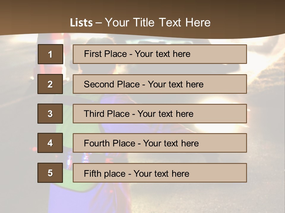 A Traffic Officer Directing Traffic On A Busy Road PowerPoint Template