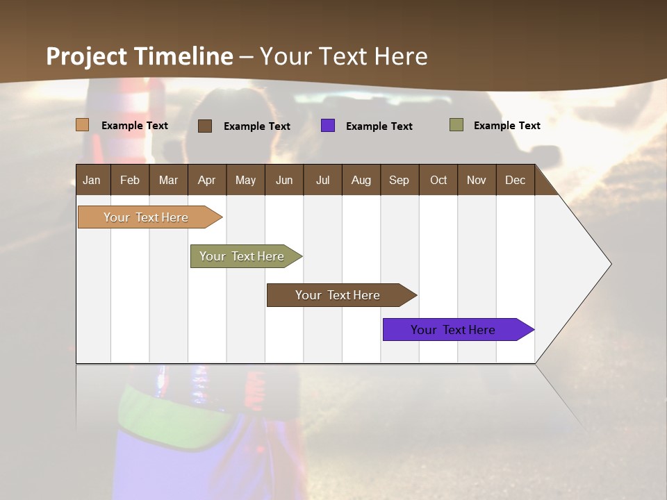 A Traffic Officer Directing Traffic On A Busy Road PowerPoint Template