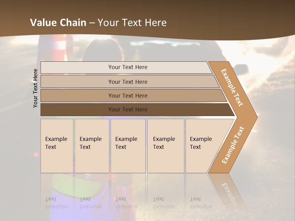 A Traffic Officer Directing Traffic On A Busy Road PowerPoint Template