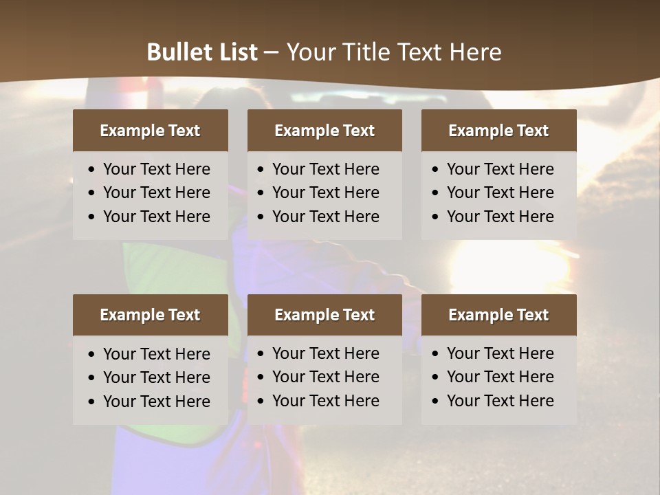 A Traffic Officer Directing Traffic On A Busy Road PowerPoint Template