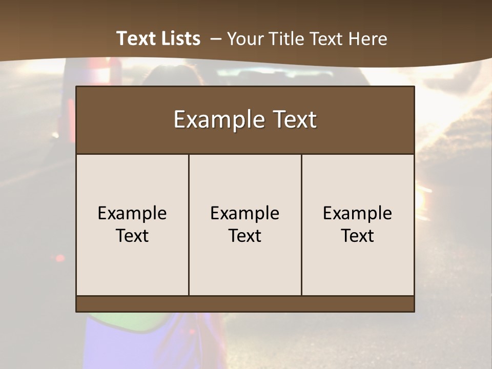 A Traffic Officer Directing Traffic On A Busy Road PowerPoint Template