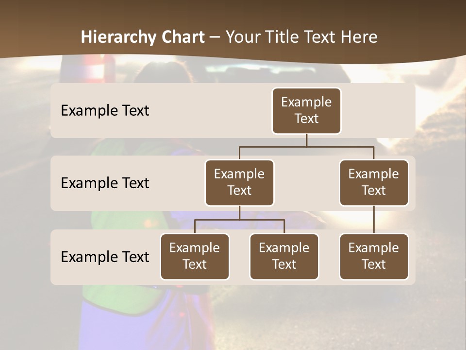 A Traffic Officer Directing Traffic On A Busy Road PowerPoint Template