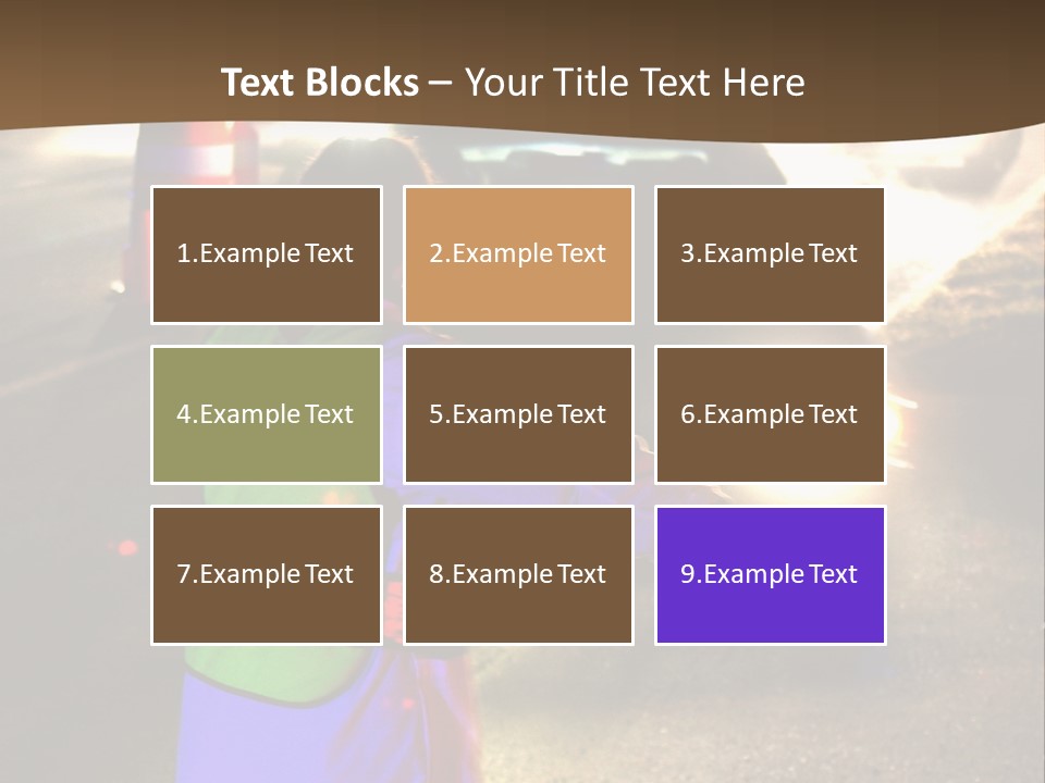 A Traffic Officer Directing Traffic On A Busy Road PowerPoint Template