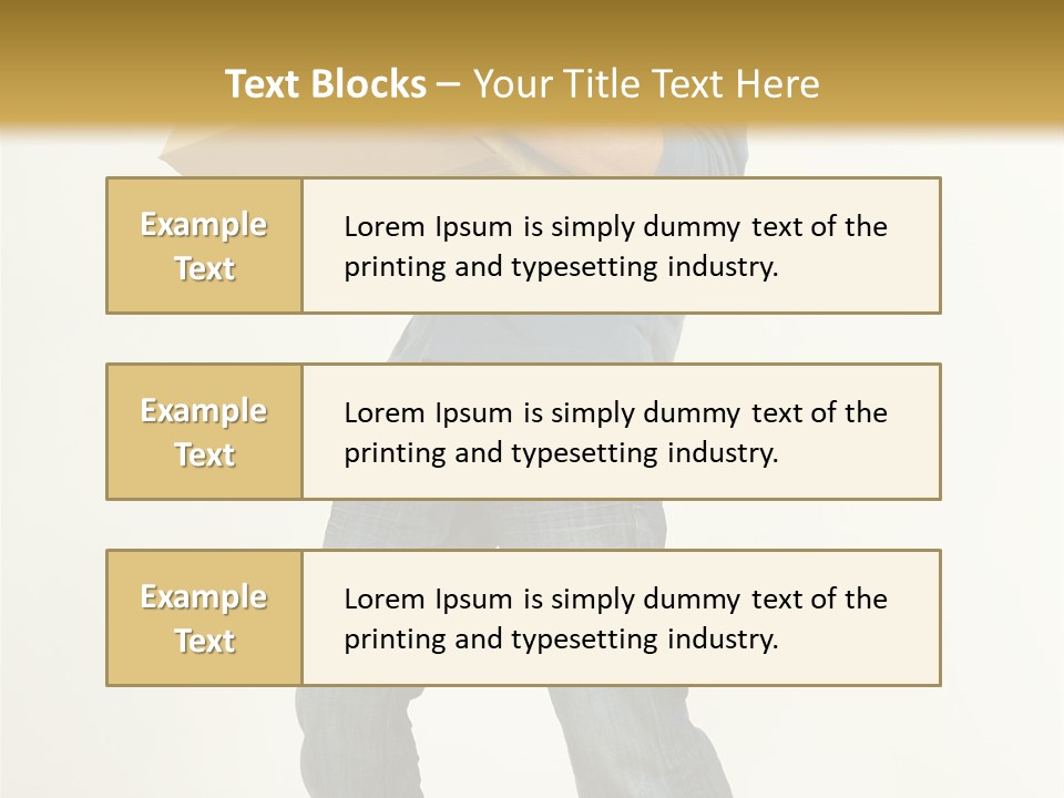Tired Young Man Holding Cardboards. Looking At Camera. Gray Background, Whole Body PowerPoint Template