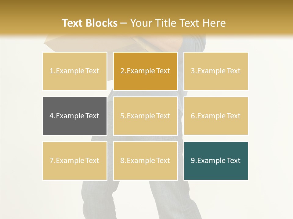 Tired Young Man Holding Cardboards. Looking At Camera. Gray Background, Whole Body PowerPoint Template