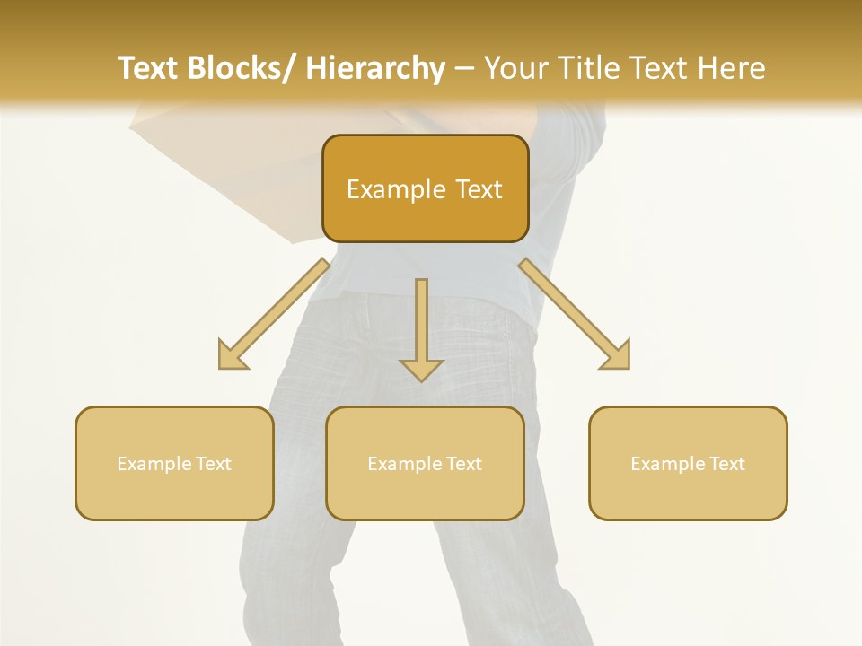 Tired Young Man Holding Cardboards. Looking At Camera. Gray Background, Whole Body PowerPoint Template