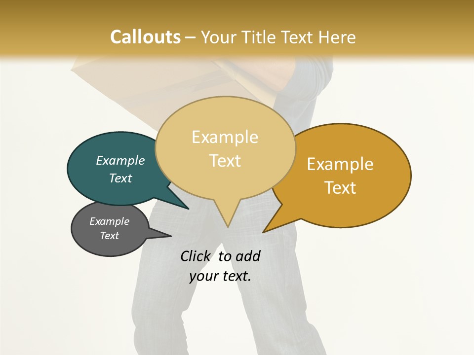 Tired Young Man Holding Cardboards. Looking At Camera. Gray Background, Whole Body PowerPoint Template