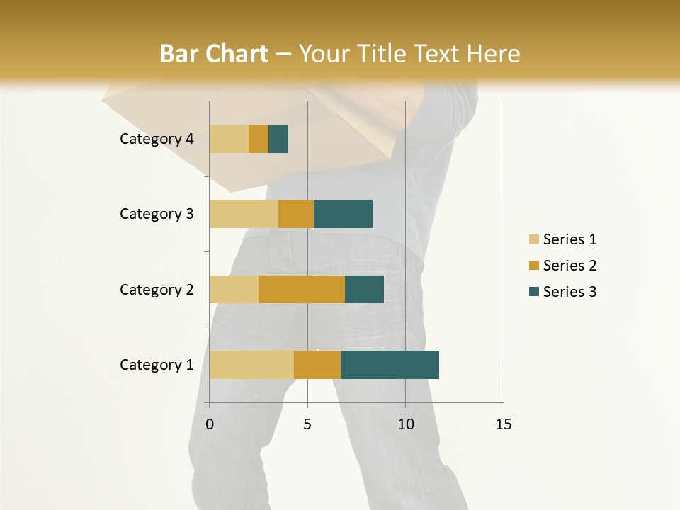 Tired Young Man Holding Cardboards. Looking At Camera. Gray Background, Whole Body PowerPoint Template