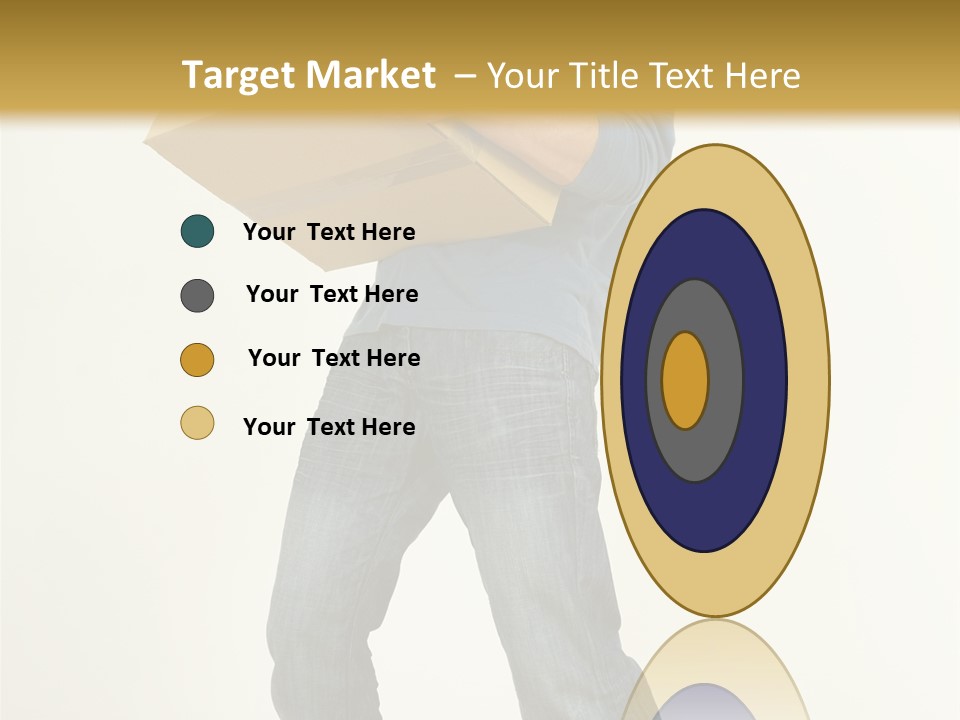 Tired Young Man Holding Cardboards. Looking At Camera. Gray Background, Whole Body PowerPoint Template