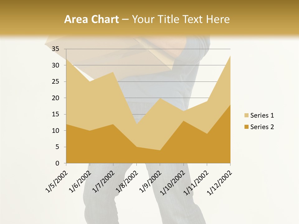 Tired Young Man Holding Cardboards. Looking At Camera. Gray Background, Whole Body PowerPoint Template