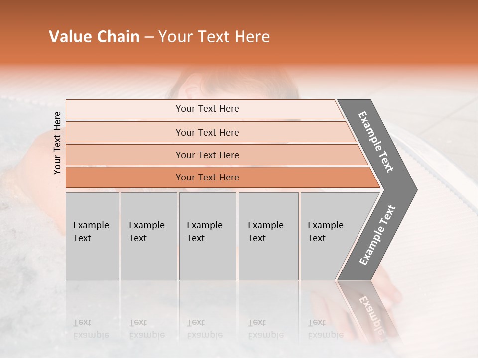 Pretty Blond Woman Relaxing In The Whirlpool PowerPoint Template