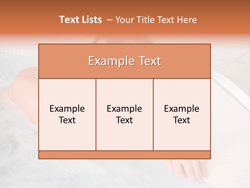Pretty Blond Woman Relaxing In The Whirlpool PowerPoint Template