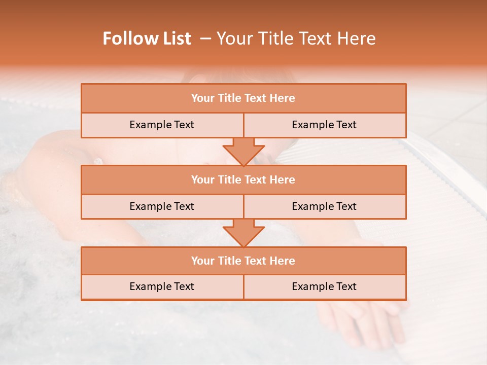 Pretty Blond Woman Relaxing In The Whirlpool PowerPoint Template