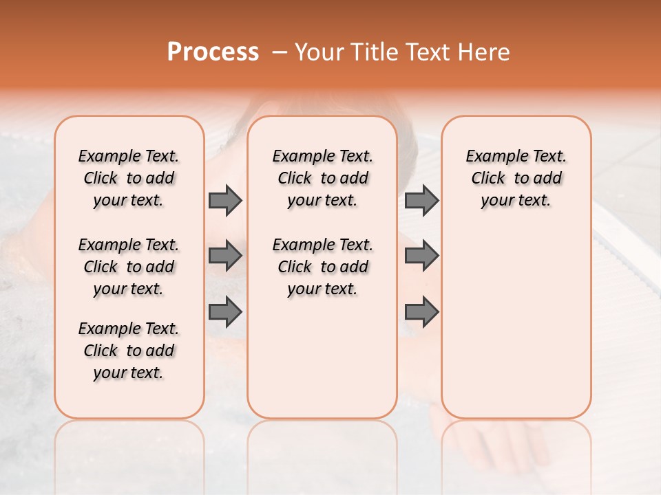 Pretty Blond Woman Relaxing In The Whirlpool PowerPoint Template