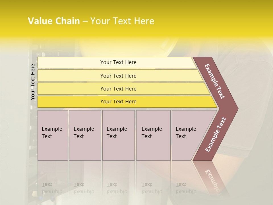 A Man In A Hard Hat Working On An Electrical Panel PowerPoint Template