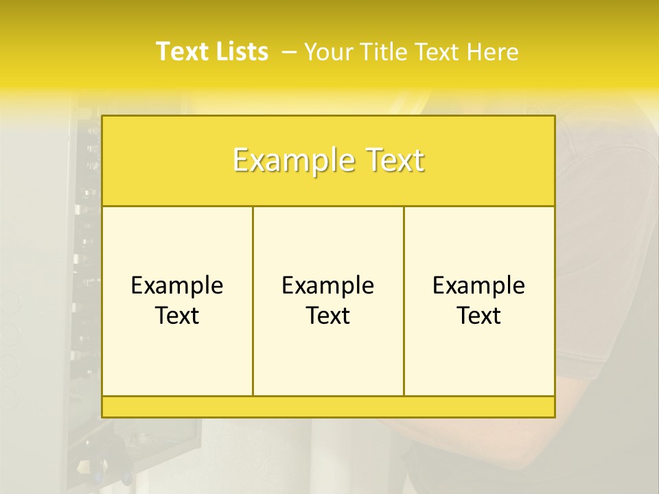 A Man In A Hard Hat Working On An Electrical Panel PowerPoint Template