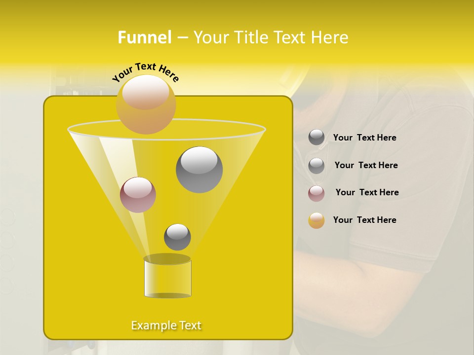 A Man In A Hard Hat Working On An Electrical Panel PowerPoint Template