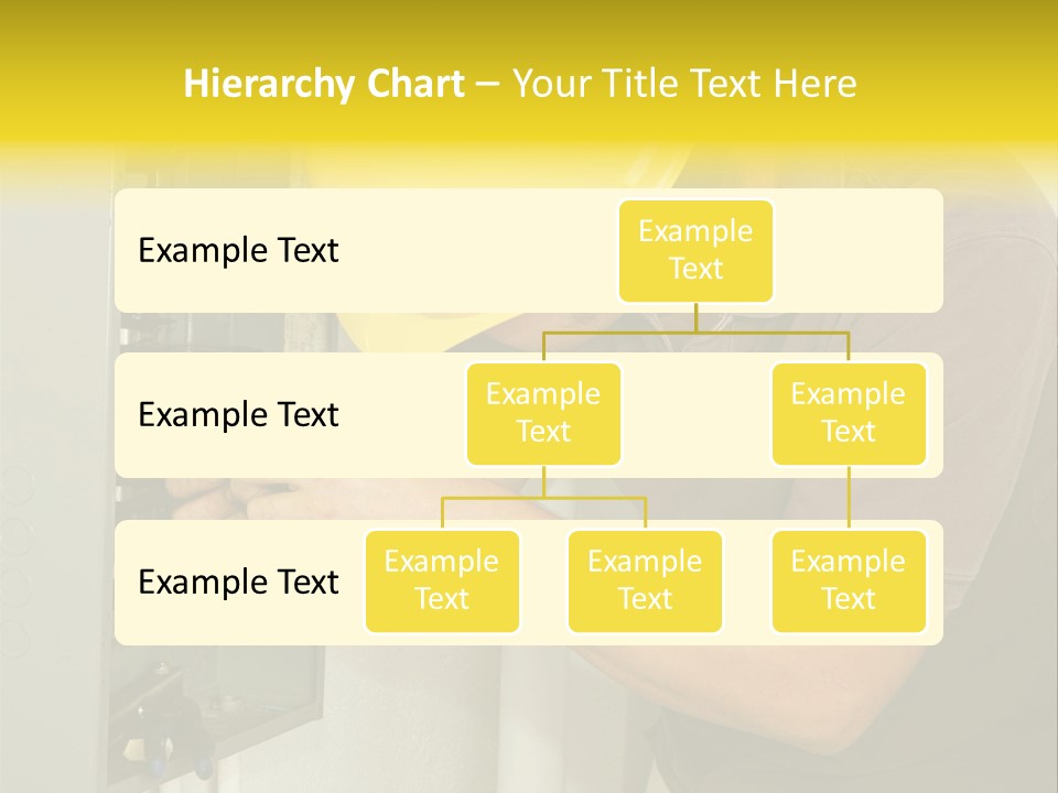 A Man In A Hard Hat Working On An Electrical Panel PowerPoint Template
