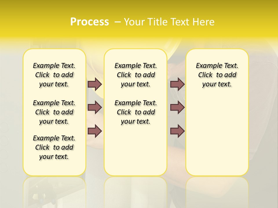 A Man In A Hard Hat Working On An Electrical Panel PowerPoint Template