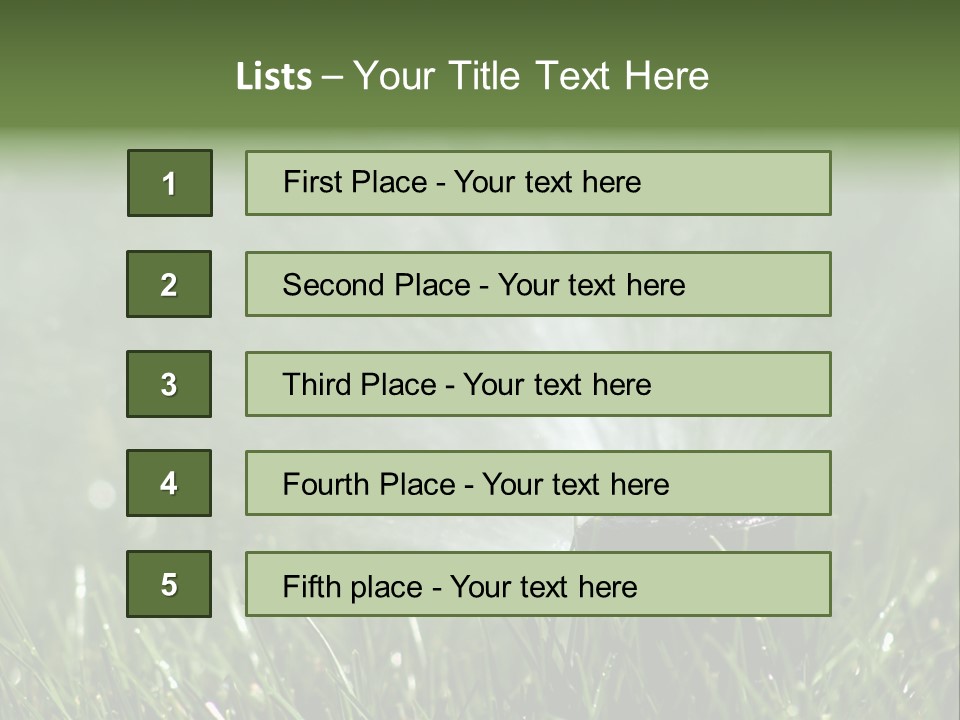 Close Up Of Lawn Sprinkler With Copy Space PowerPoint Template