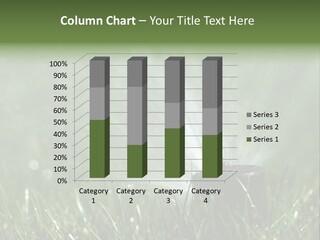 Close Up Of Lawn Sprinkler With Copy Space PowerPoint Template