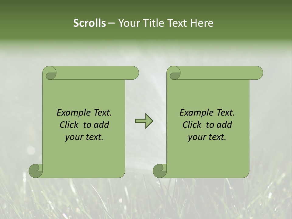 Close Up Of Lawn Sprinkler With Copy Space PowerPoint Template