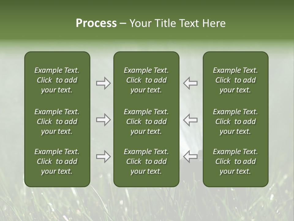 Close Up Of Lawn Sprinkler With Copy Space PowerPoint Template