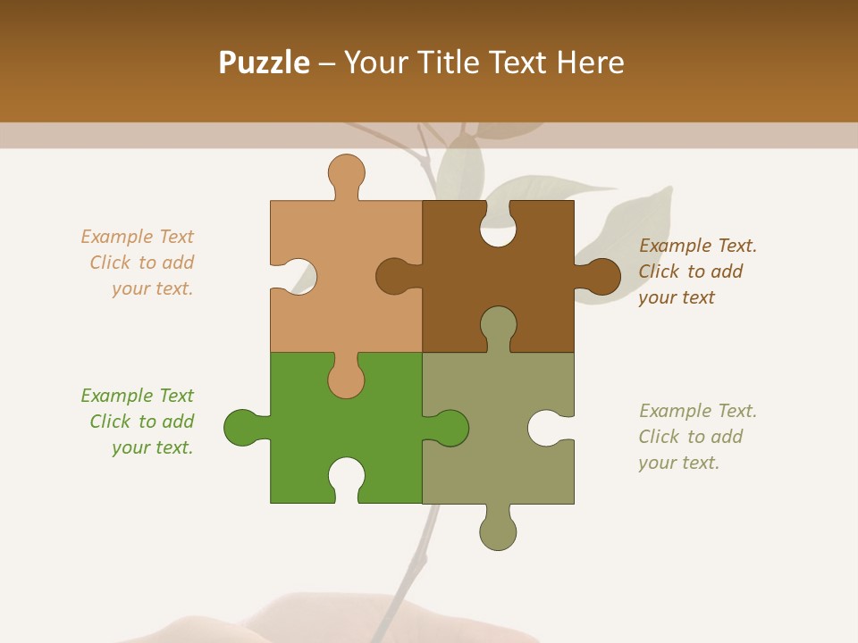 Isolated Hands Holding A New Tree With Green Leaves PowerPoint Template