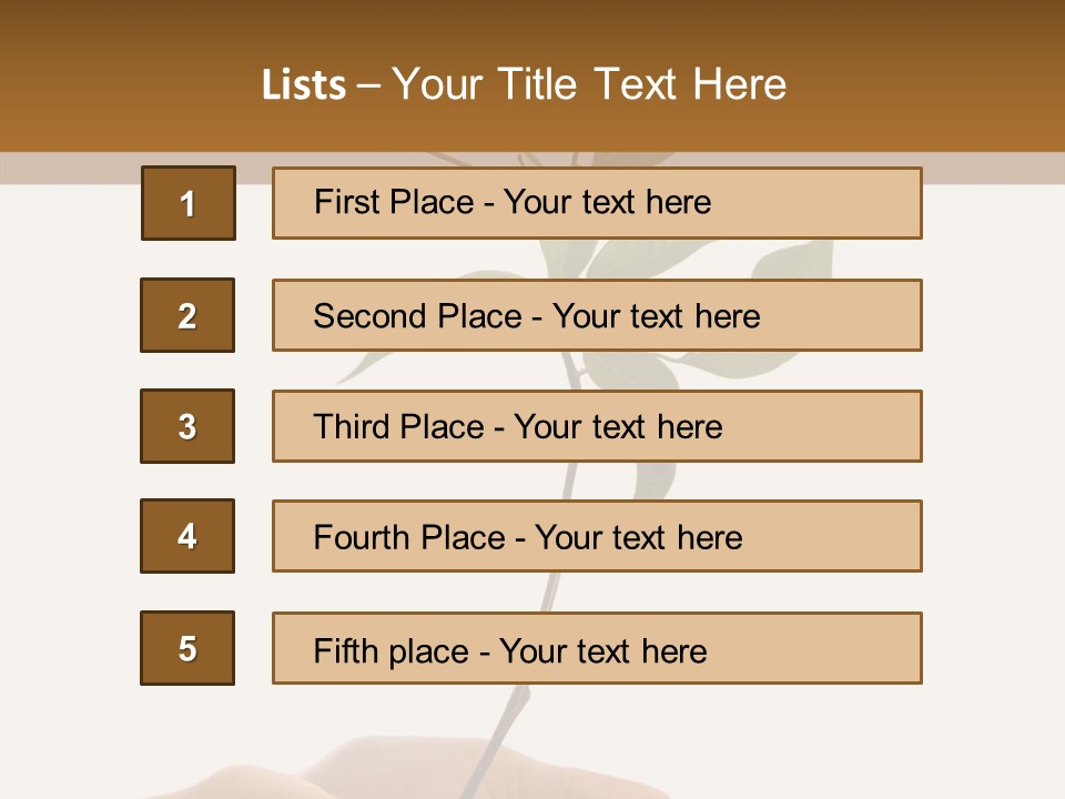 Isolated Hands Holding A New Tree With Green Leaves PowerPoint Template