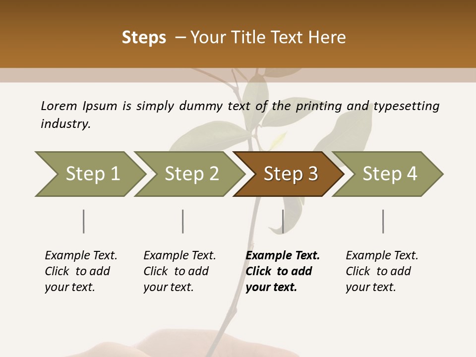 Isolated Hands Holding A New Tree With Green Leaves PowerPoint Template