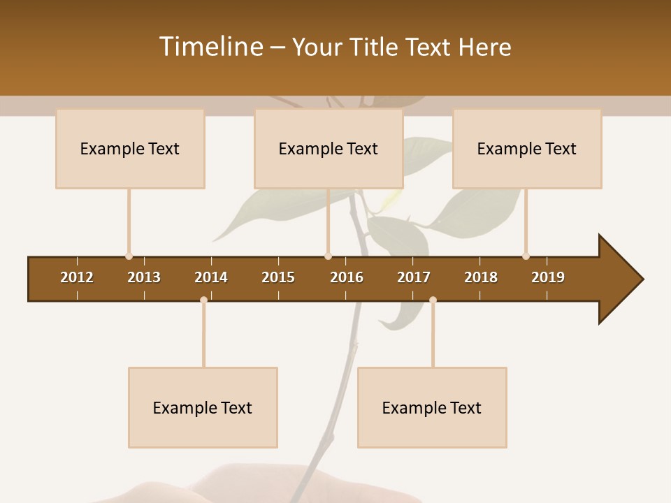 Isolated Hands Holding A New Tree With Green Leaves PowerPoint Template