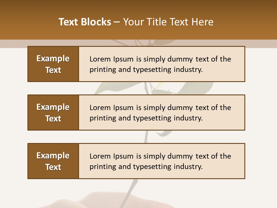 Isolated Hands Holding A New Tree With Green Leaves PowerPoint Template