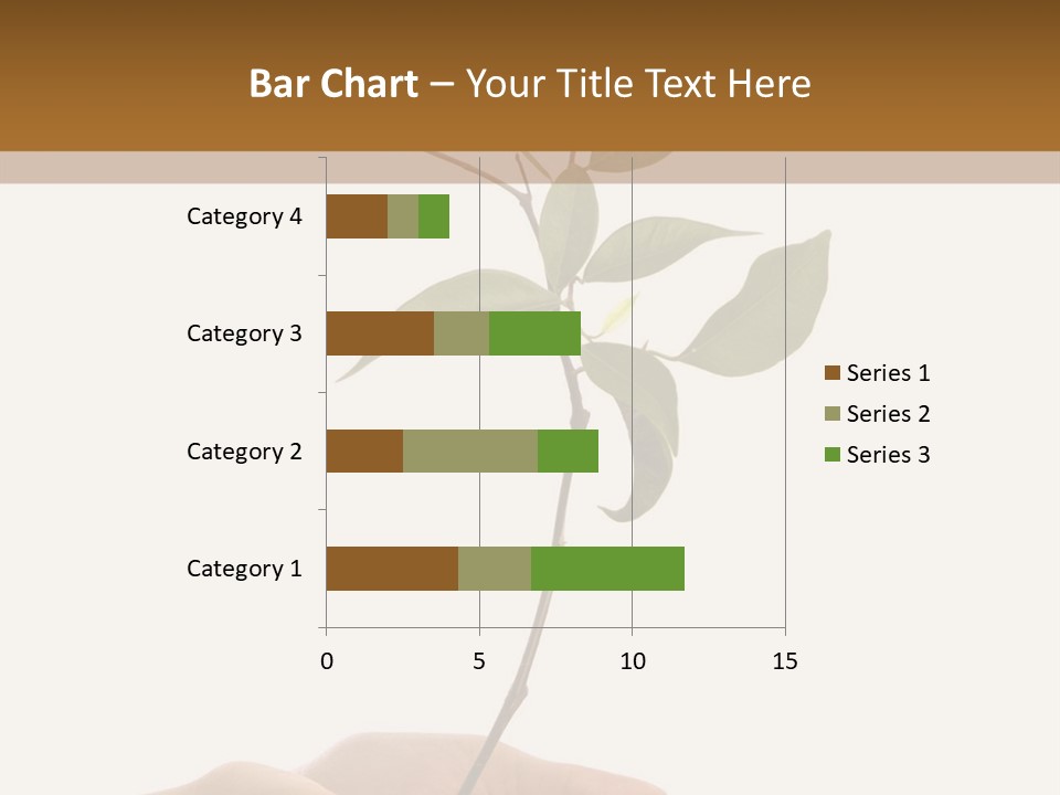 Isolated Hands Holding A New Tree With Green Leaves PowerPoint Template
