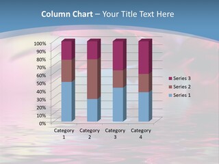 A Pink Flower Is Reflected In The Water PowerPoint Template