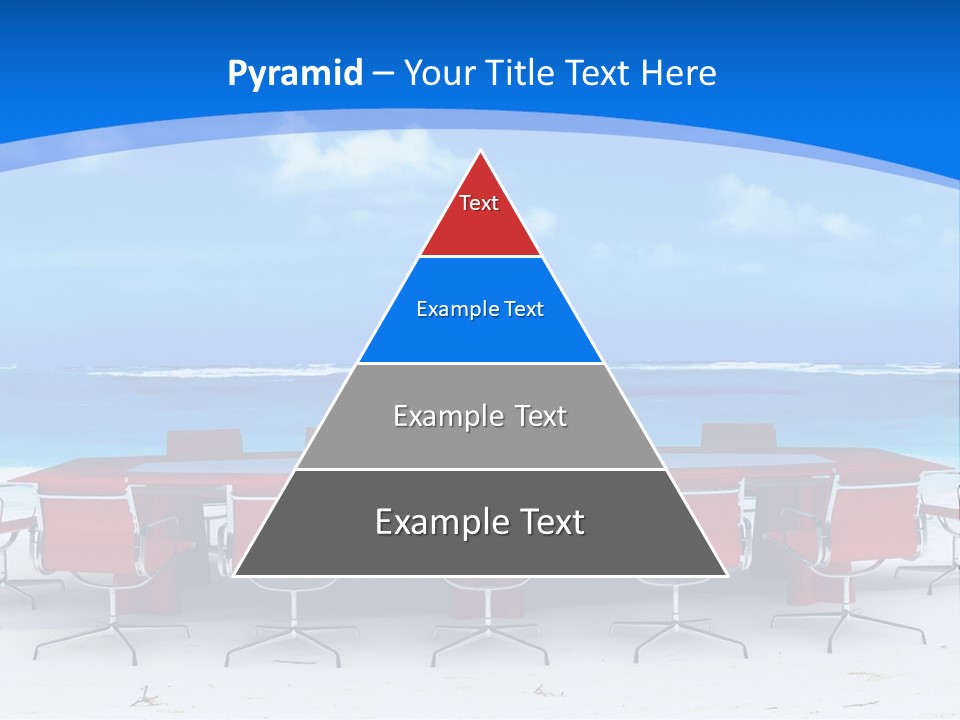 Meeting Room In A Tropical Beach PowerPoint Template