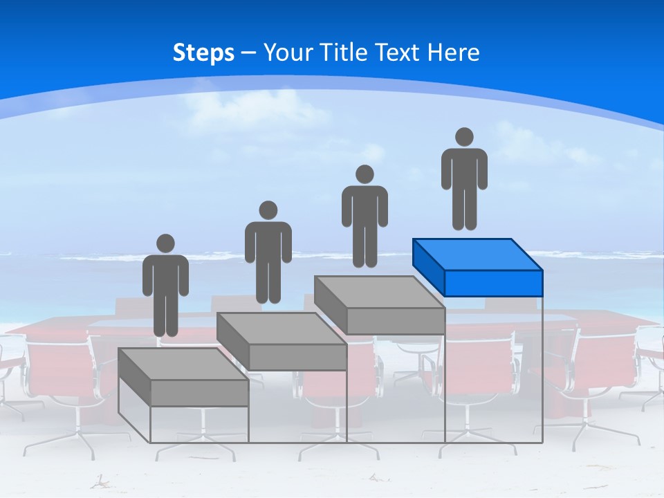 Meeting Room In A Tropical Beach PowerPoint Template