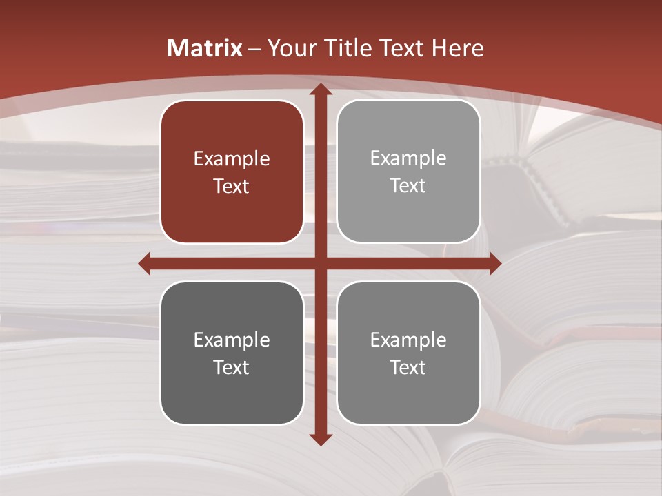 Big Stack Of Books PowerPoint Template