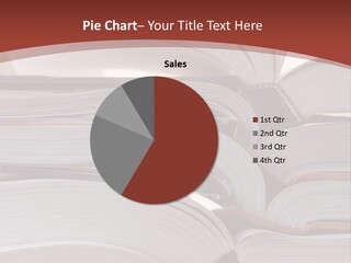 Big Stack Of Books PowerPoint Template