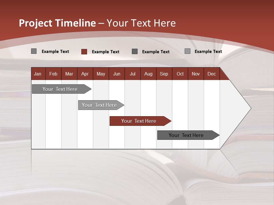 Big Stack Of Books PowerPoint Template